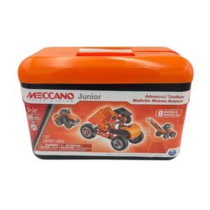 Meccano Maker System Junior NEW 15102 Advanced Toolbox 8 Model 88 Piece Toy